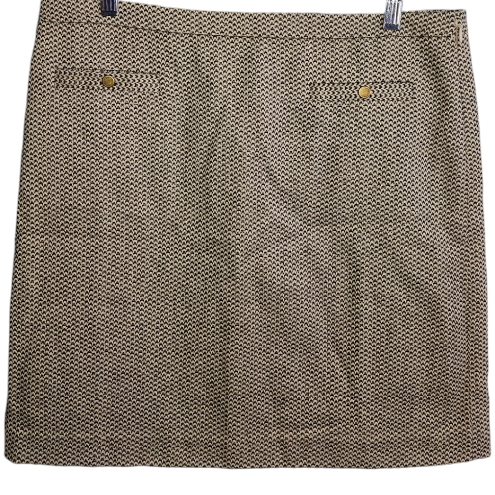 NWT Loft Gold Shimmer Embroidered Pencil Skirt
